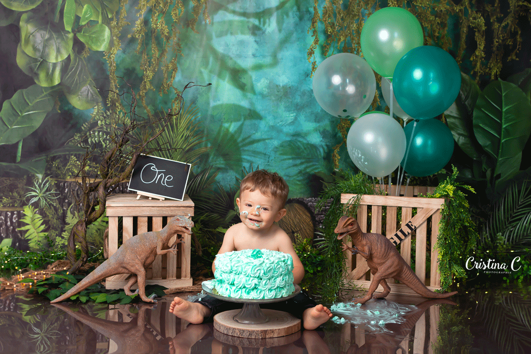Séance photo anniversaire thème jungle - Studio photo Mir Baby - Photo de  grossesse et nouveau-né